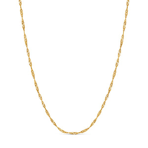 Twisted Chain Necklace (Gold)