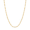 Layering Twisted Chain Necklace (Gold)
