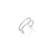 Twisted Open Band Ring (Silver)