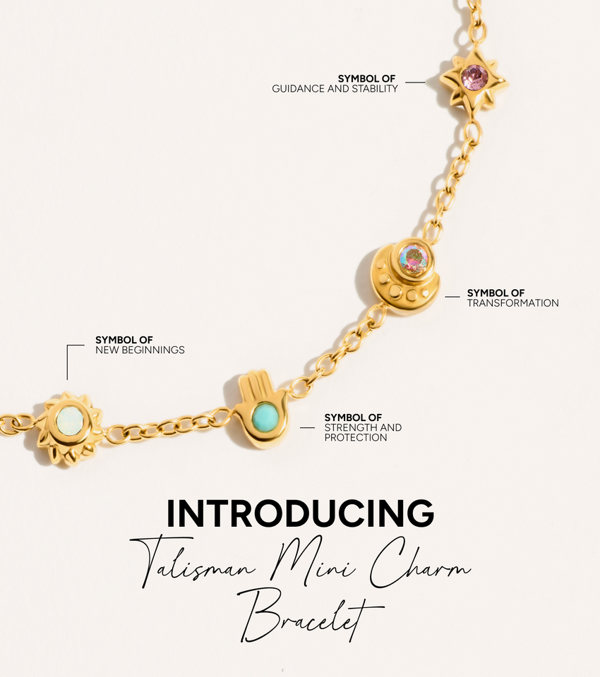 Talisman Mini Charm Bracelet (Gold)