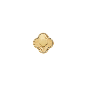 Textured Clover Charms (Gold) - Clover