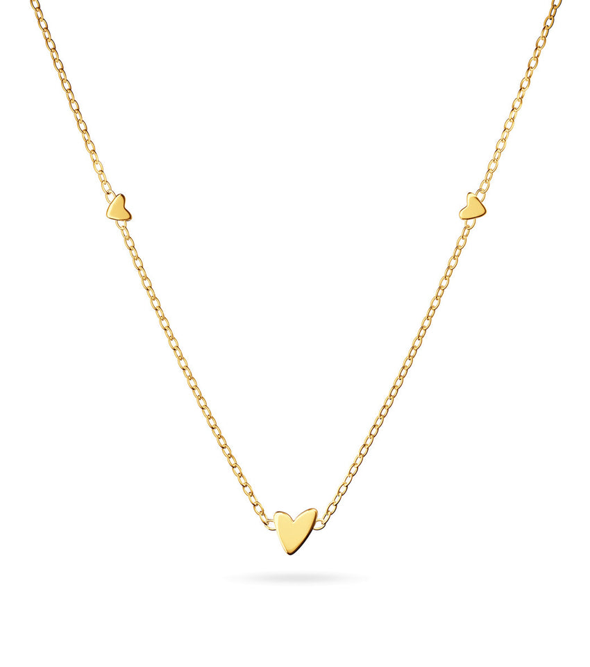 Mini Heart Necklace (Gold)