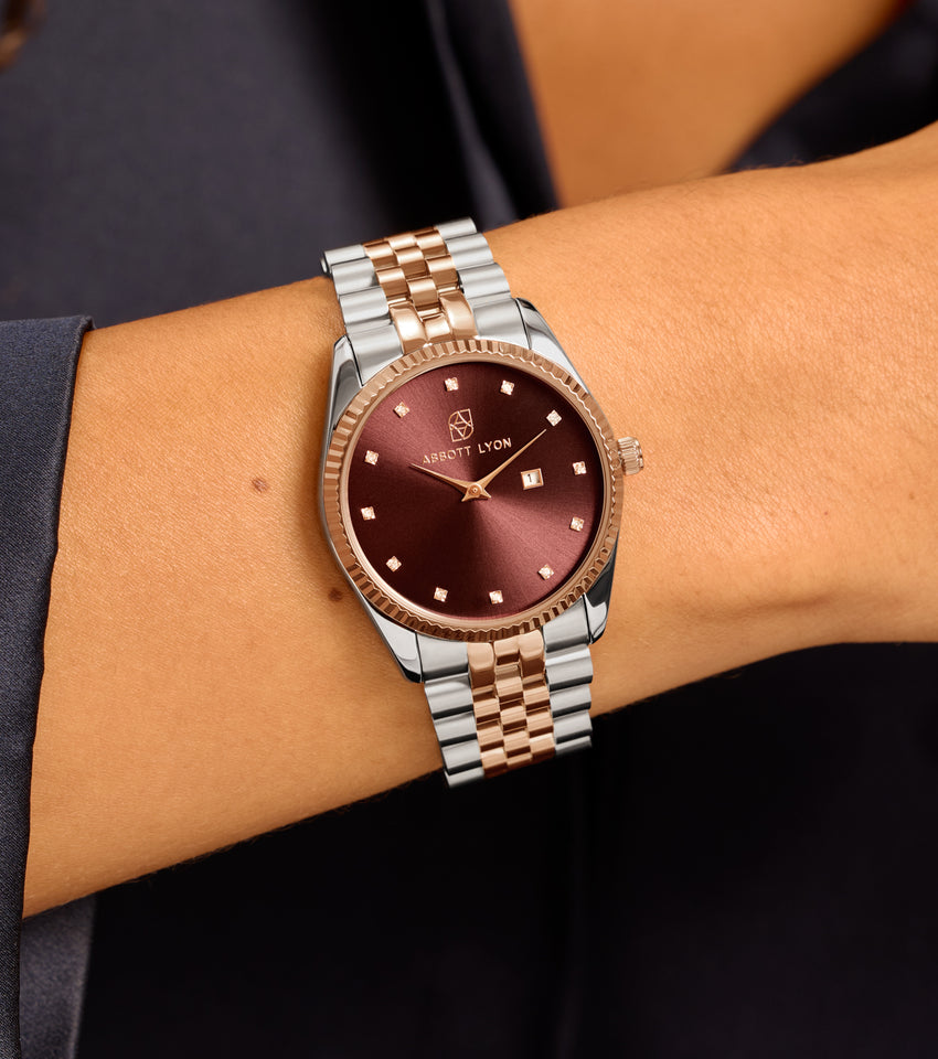 Two Tone Mocha Belgravia 36 Watch