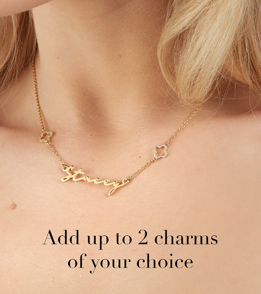 Signature Name Necklace - Gold
