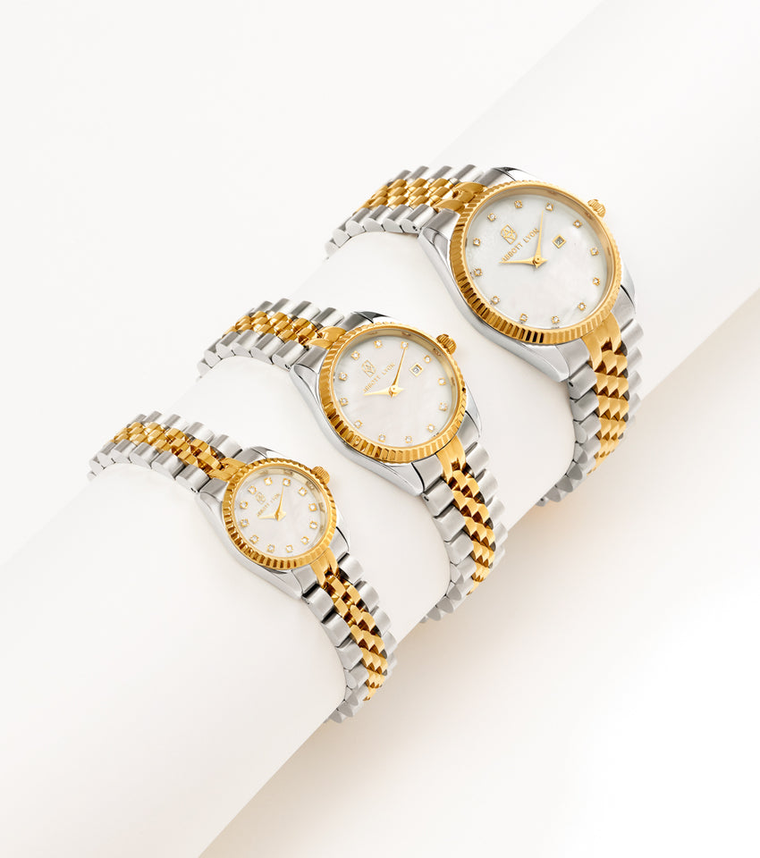 Mini Two Tone Pearl Link Belgravia 23mm Watch