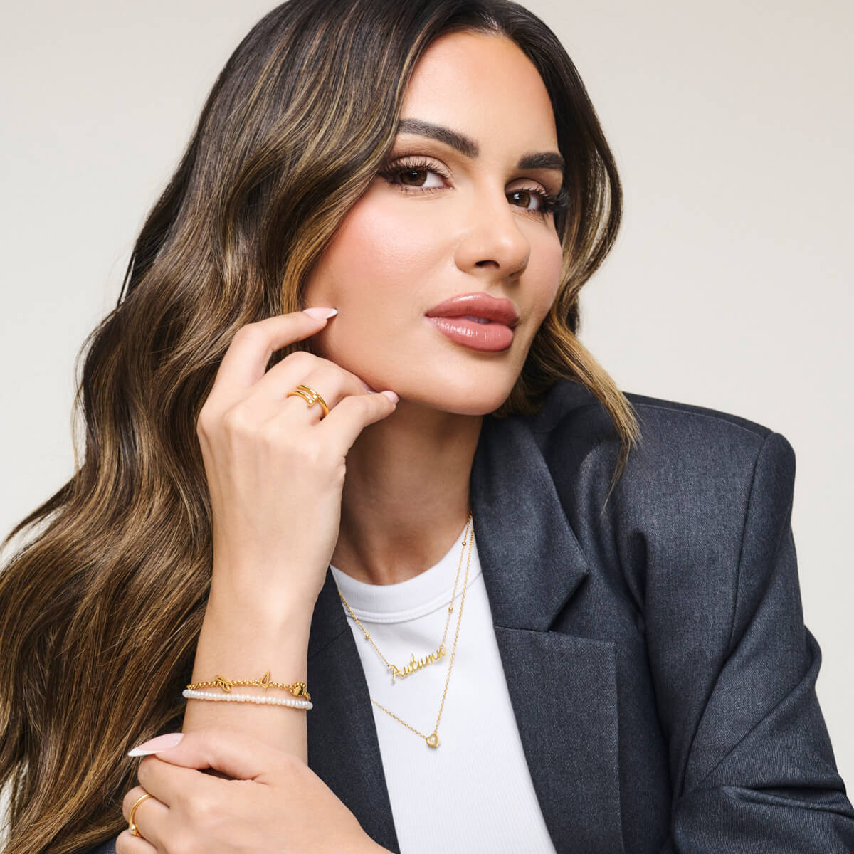 Cursive Name Necklace Gold Cursive Name Necklace Gold