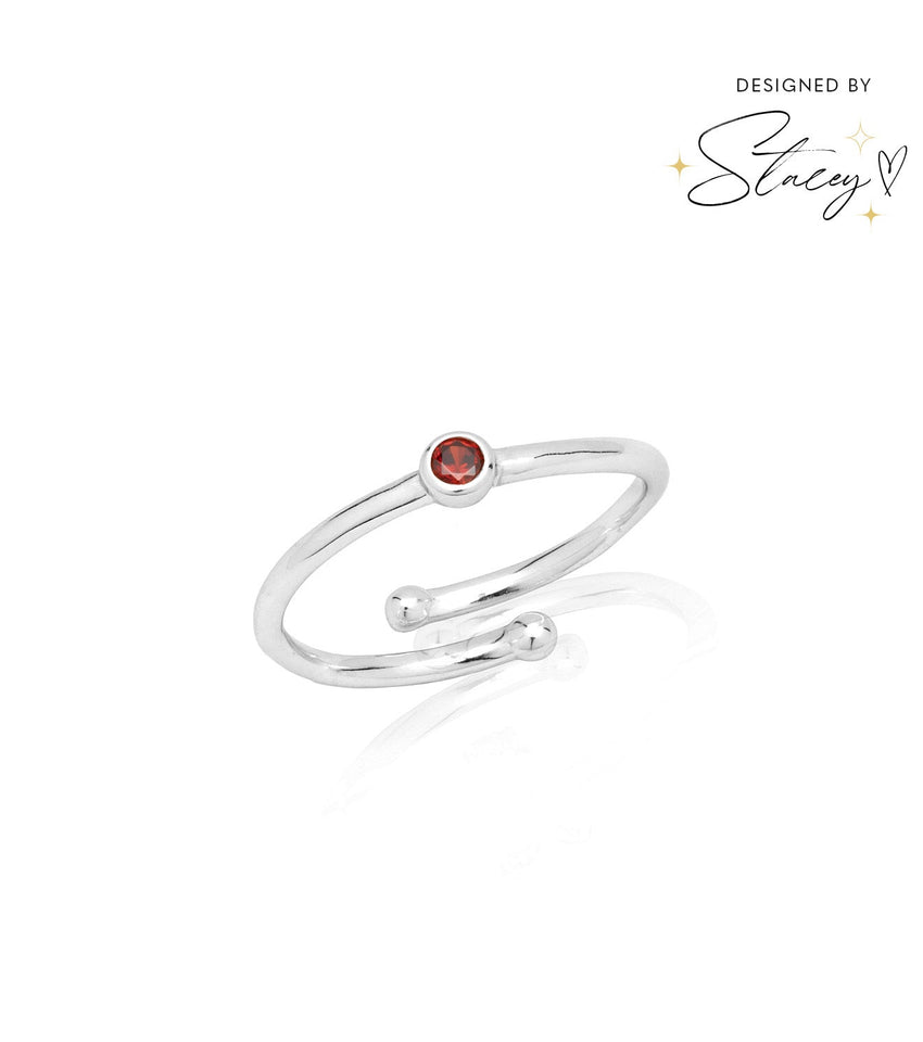 Birthstone Ring (Silver)