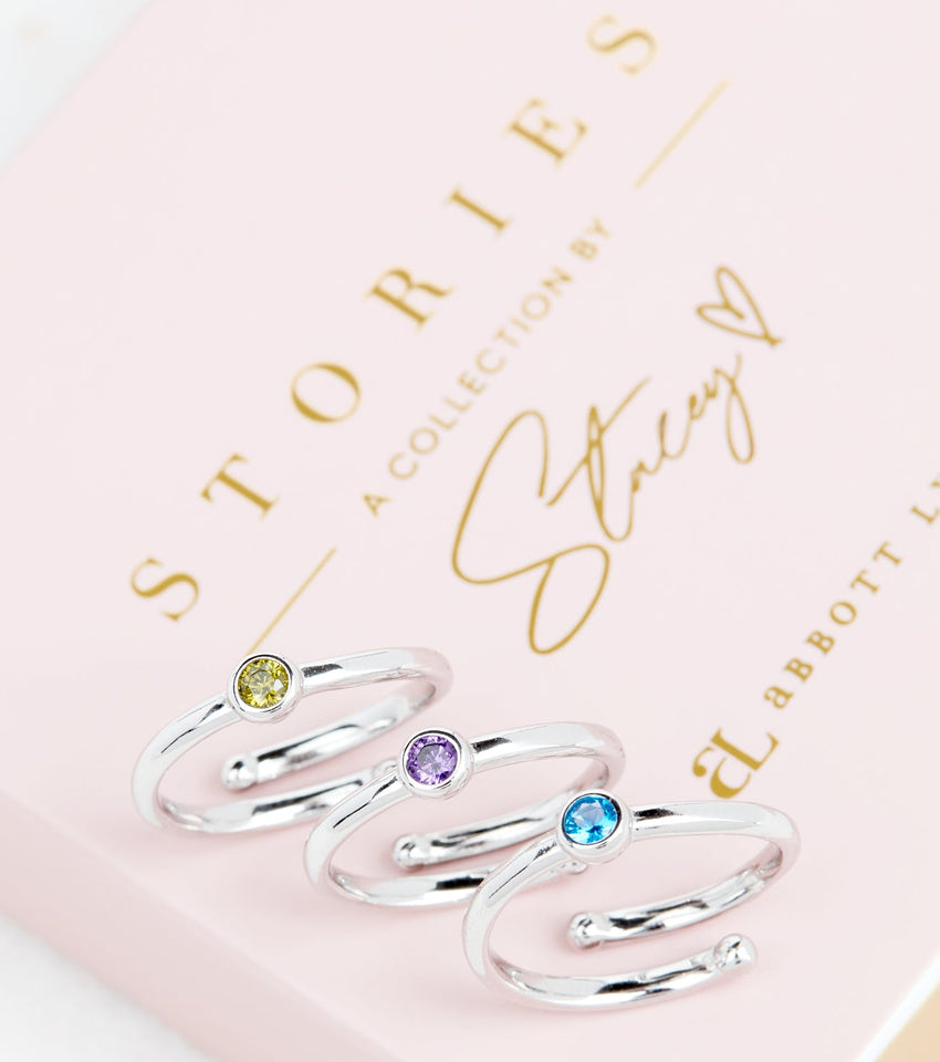 Birthstone Ring (Silver)