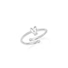 Stories Doodle Heart Birthstone Ring (Silver)