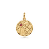 Zodiac Pendant Initials (Gold)