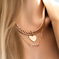 Mini Arabic Name Necklace (Rose Gold)