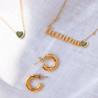 Birthstone Name Necklace (Gold)