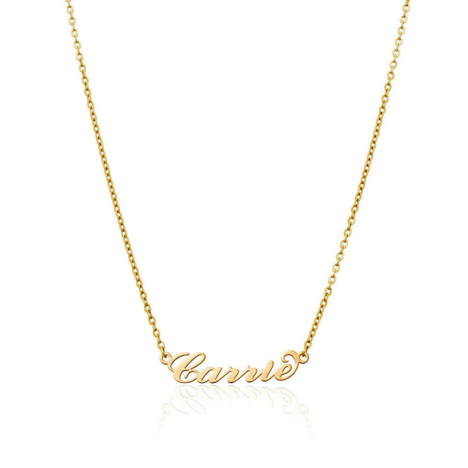 CARRIE NAME NECKLACE (GOLD)