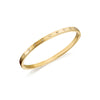 Crystal Heart Bangle (Gold)