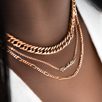 Curb Chain Necklace (Rose Gold)