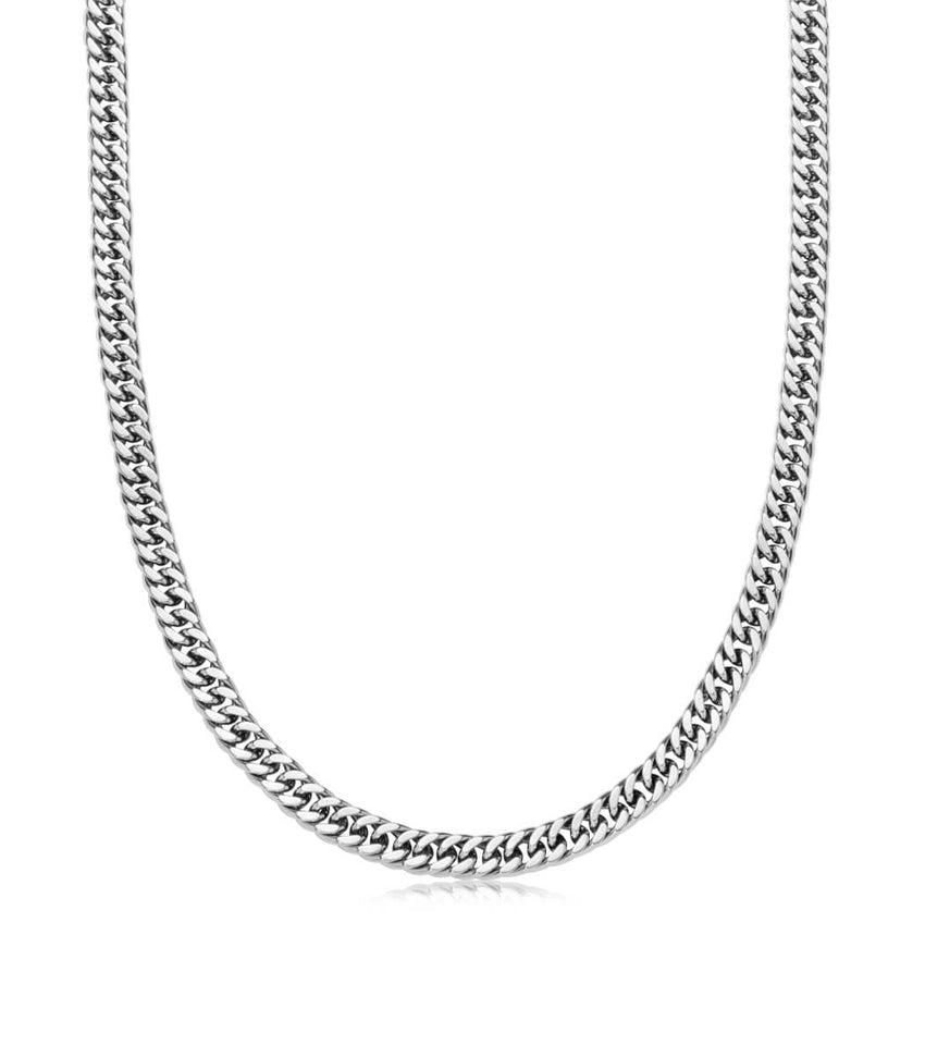 Curb Chain Necklace (Silver)