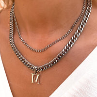 Curb Chain Necklace (Silver)