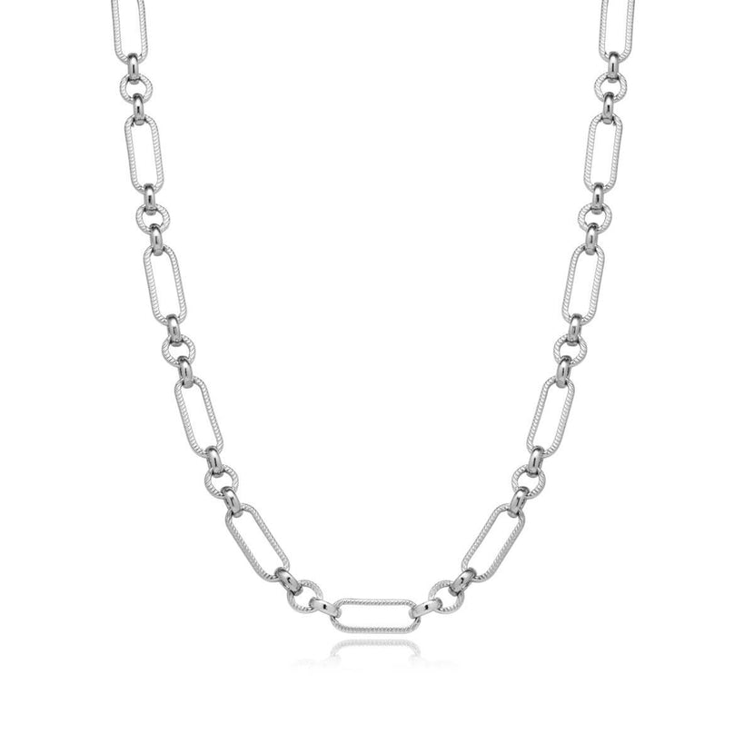 Figaro Chain Necklace (Silver)