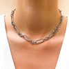 Figaro Chain Necklace (Silver)