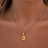 Hammered Initial Pendant (Gold)