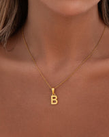 Hammered Initial Pendant (Gold)