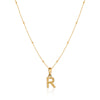 Hammered Initial Necklace (Gold)