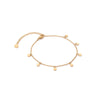 Hanging Disc Bracelet (Gold)