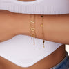 Hanging Disc Bracelet (Gold)