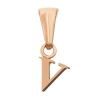 Lowercase Initial Pendant (Rose Gold)