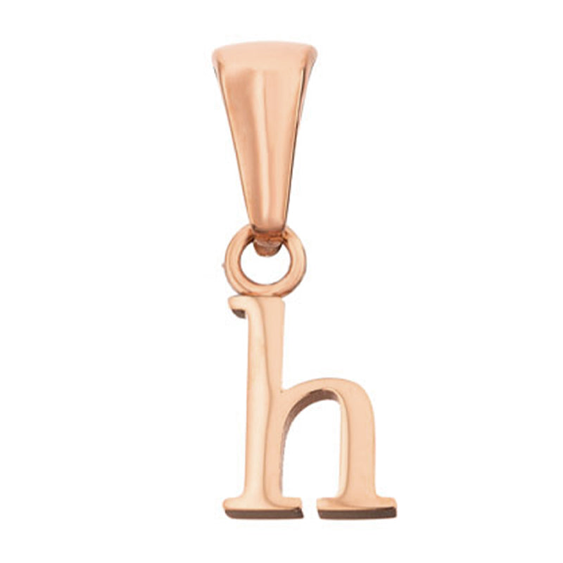 Lowercase Initial Pendant (Rose Gold)