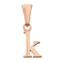 Lowercase Initial Pendant (Rose Gold)