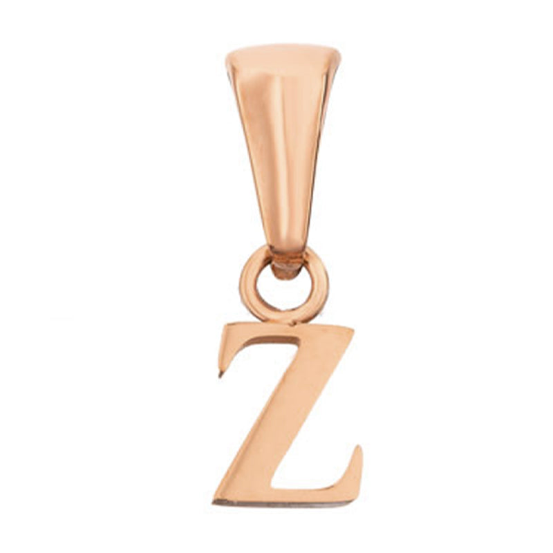 Lowercase Initial Pendant (Rose Gold)