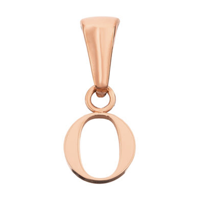 Lowercase Initial Pendant (Rose Gold)