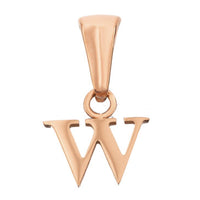 Lowercase Initial Pendant (Rose Gold)