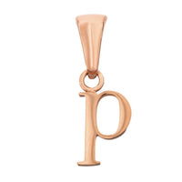 Lowercase Initial Pendant (Rose Gold)