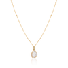 Organic Moonstone Necklace (Gold)