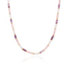 Pastel Quartz Beaded Necklace (Gold)