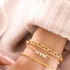 Small Figaro Chain Bracelet (Gold)