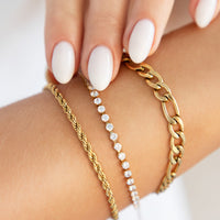 Tennis Bracelet (Gold)