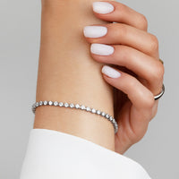 Tennis Bracelet (Silver)