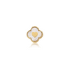 Pearl Clover Charms (Gold) - Heart