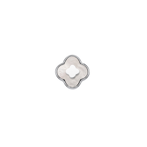 Pearl Clover Charms (Silver) - Clover