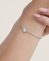 Pearl Clover Bracelet (Silver)