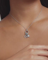 Stories Mini Heart Birthstone Charm (Silver)