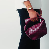Vienna Mini Leather Bag (Burgundy)