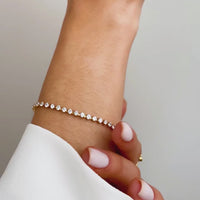 Tennis Bracelet (Gold)