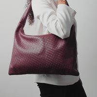 Milan Leather Bag (Burgundy)