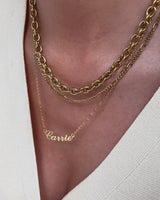 Carrie Name Necklace (Gold)