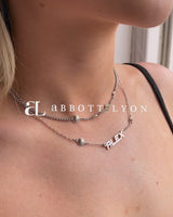 Italic Name Necklace (Silver)