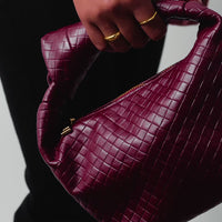 Vienna Mini Leather Bag (Burgundy)